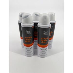 Dove Men+Care Whole Body Deo Shea Butter Cedar Aluminum Free Spray 4oz 5 Pack